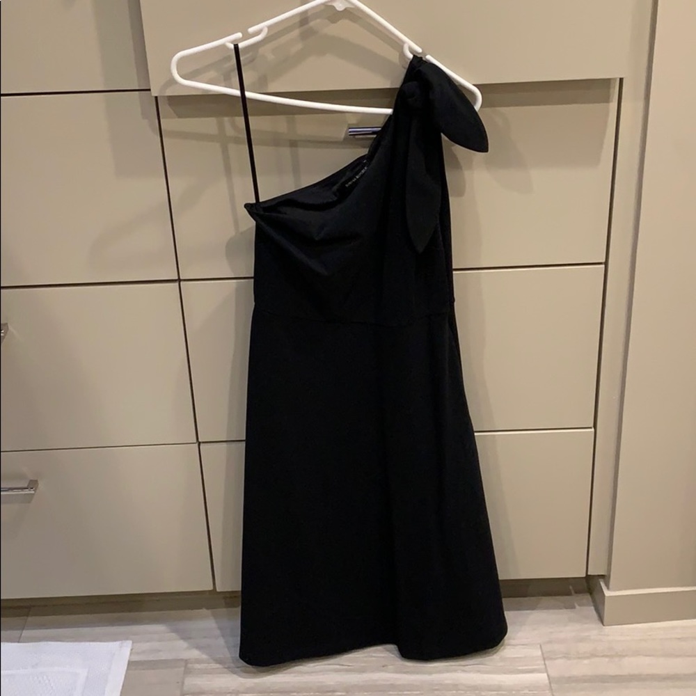 NWT Banana Republic Black one shoulder dress.